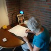 2017 dinsdag 11 juli fietstocht met bezoek aan museum van wasrol tot DvD